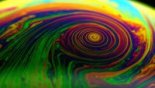 Vortex zone in a soap bubble subjected to temperature variation © Hamid KELLAY / LOMA / CNRS Images